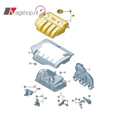 Motorafdekking voor TDI  motorcode 1.9 TDI BMT